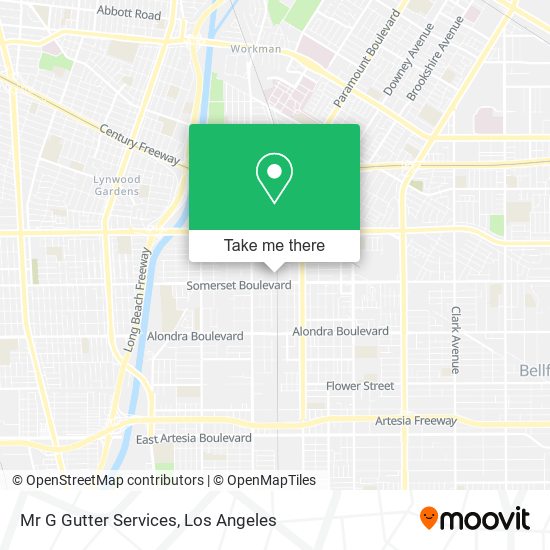 Mr G Gutter Services map