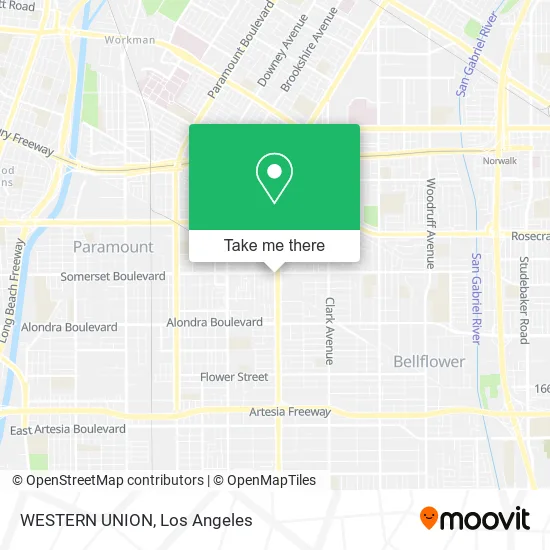 WESTERN UNION map