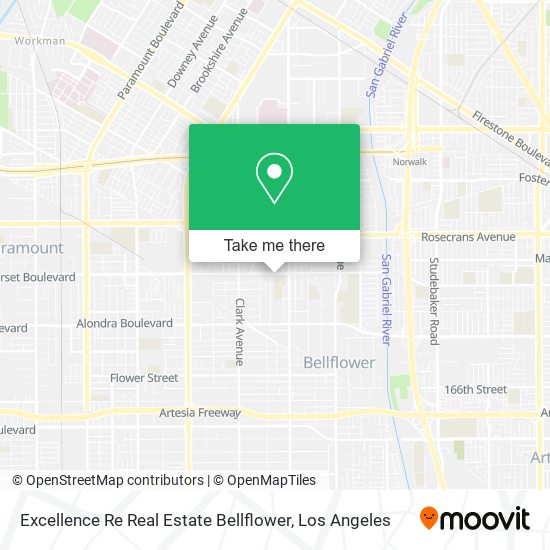 Excellence Re Real Estate Bellflower map