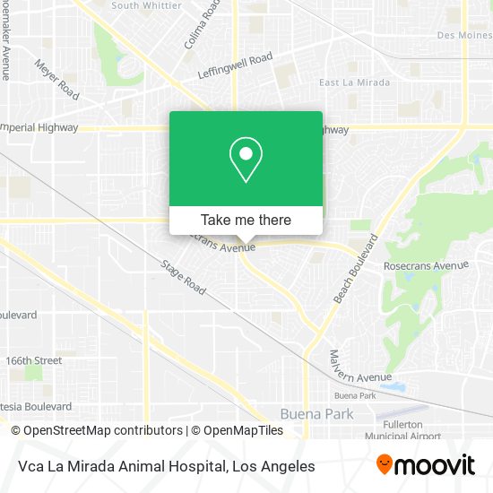 Vca La Mirada Animal Hospital map