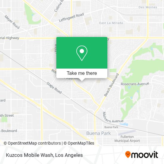 Kuzcos Mobile Wash map