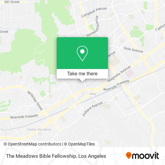 The Meadows Bible Fellowship map