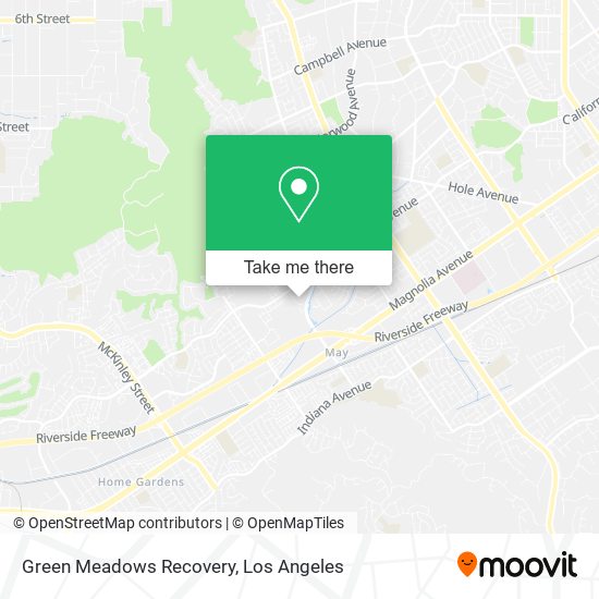 Green Meadows Recovery map
