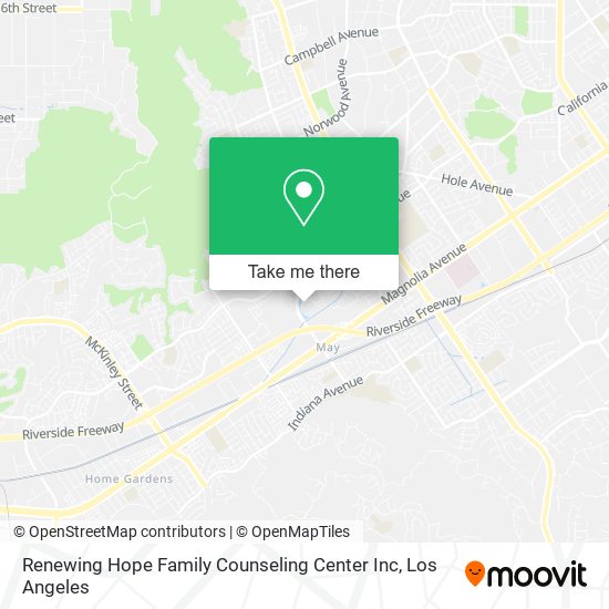 Mapa de Renewing Hope Family Counseling Center Inc