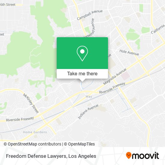 Freedom Defense Lawyers map