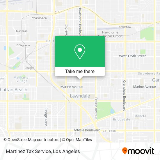 Martinez Tax Service map