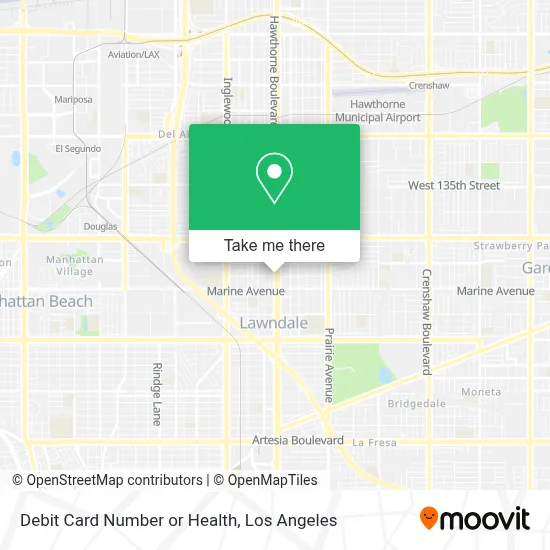 Debit Card Number or Health map