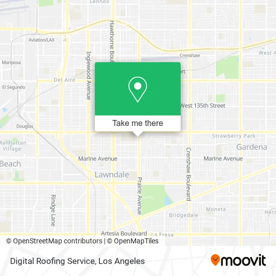 Digital Roofing Service map