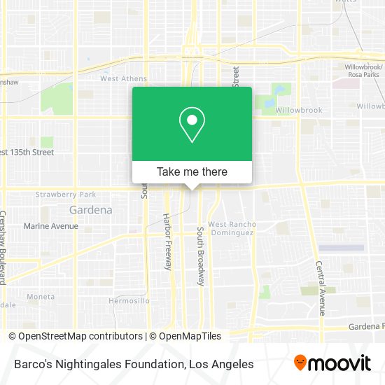 Barco's Nightingales Foundation map