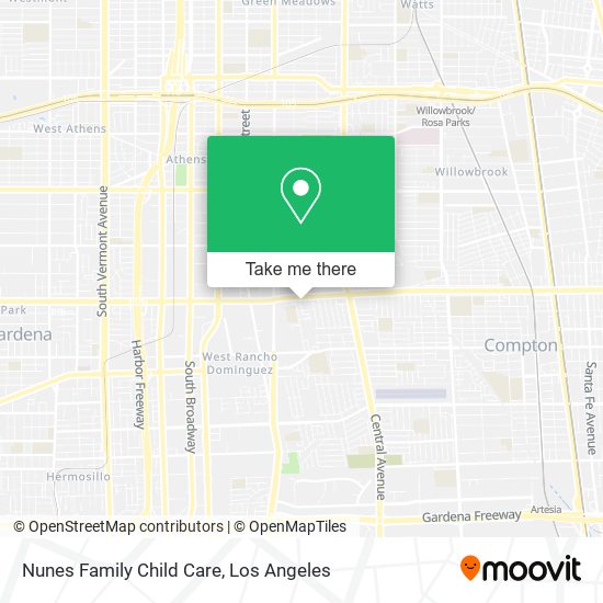 Nunes Family Child Care map