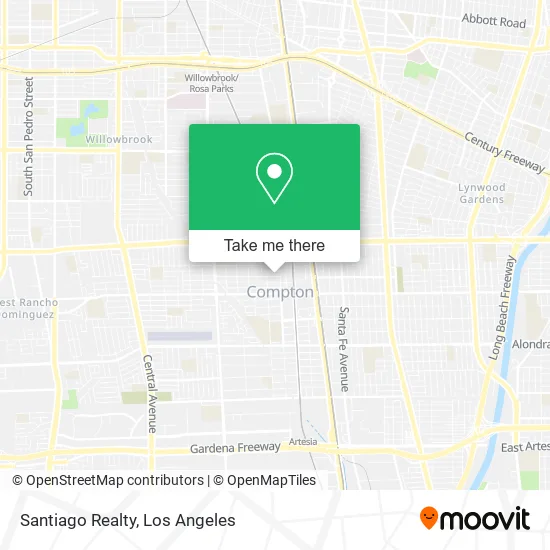 Santiago Realty map