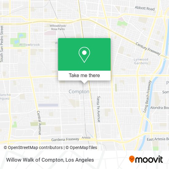 Mapa de Willow Walk of Compton