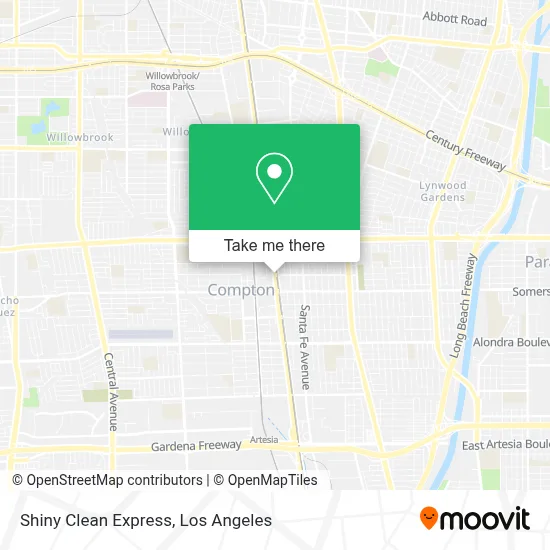 Shiny Clean Express map