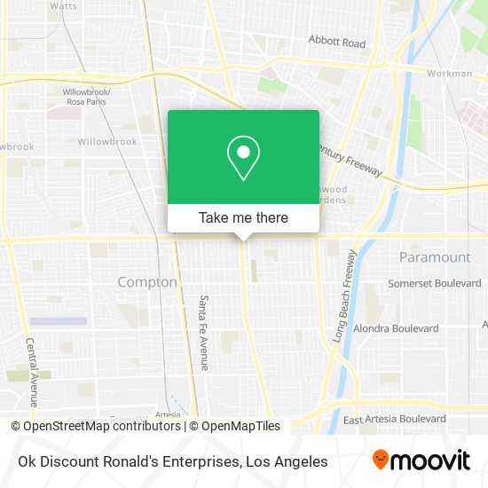 Mapa de Ok Discount Ronald's Enterprises