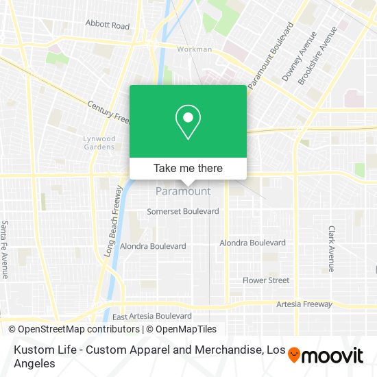 Kustom Life - Custom Apparel and Merchandise map