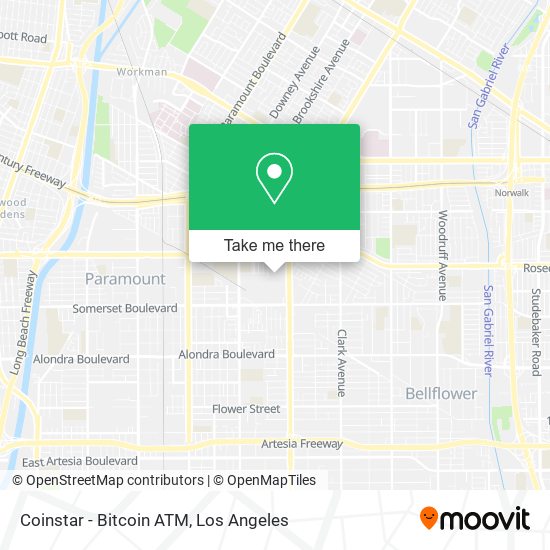 Mapa de Coinstar - Bitcoin ATM