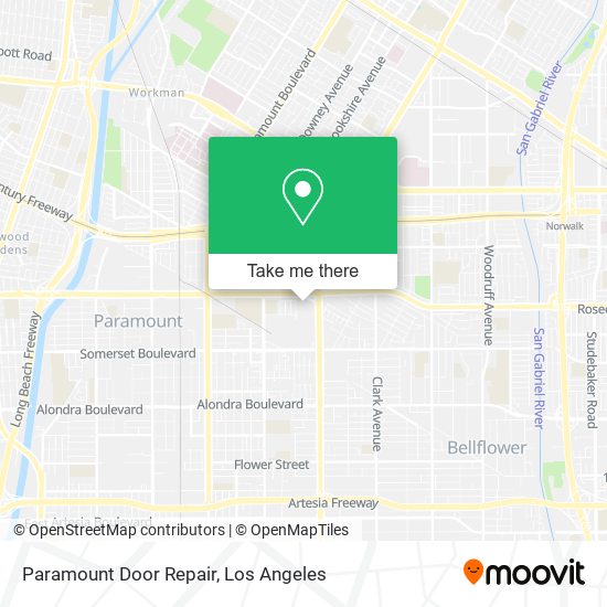 Paramount Door Repair map