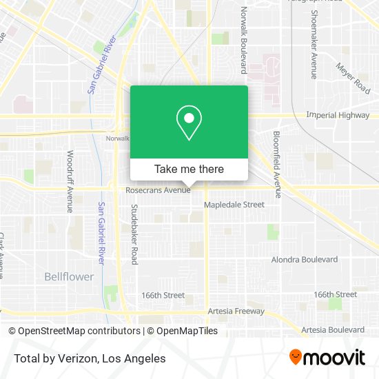 Total by Verizon map