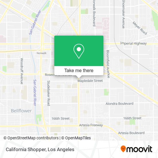 California Shopper map