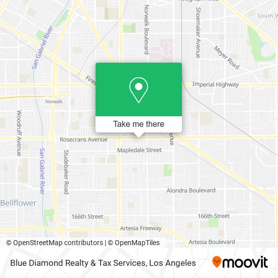 Blue Diamond Realty & Tax Services map