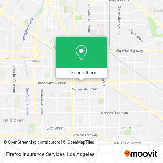 Firefox Insurance Services map