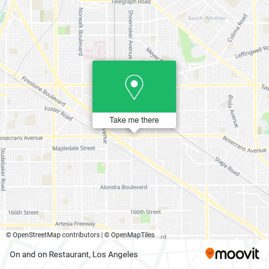 On and on Restaurant map