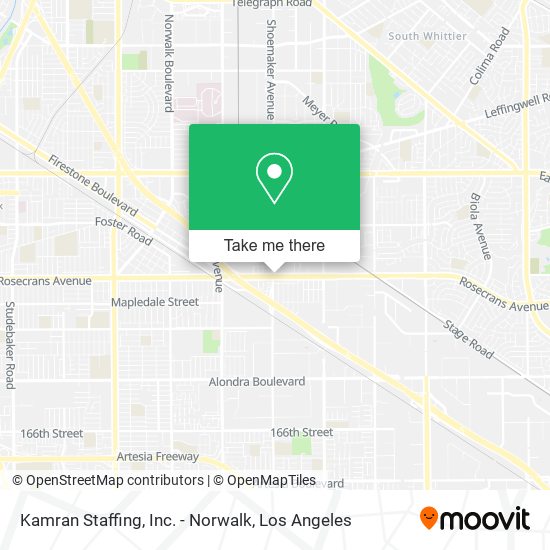 Mapa de Kamran Staffing, Inc. - Norwalk