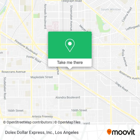 Dolex Dollar Express, Inc. map