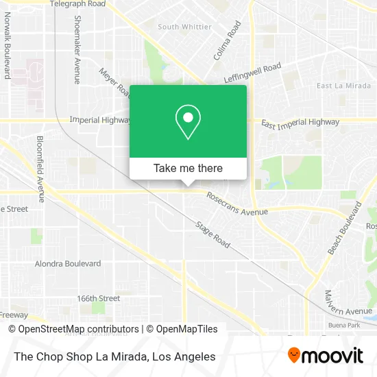 The Chop Shop La Mirada map