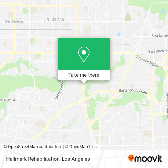 Hallmark Rehabilitation map