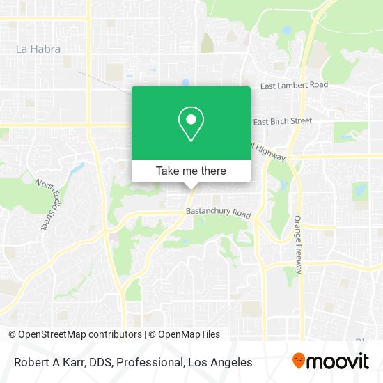 Mapa de Robert A Karr, DDS, Professional
