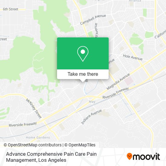 Mapa de Advance Comprehensive Pain Care Pain Management