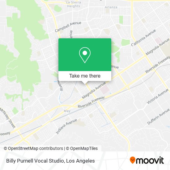 Billy Purnell Vocal Studio map