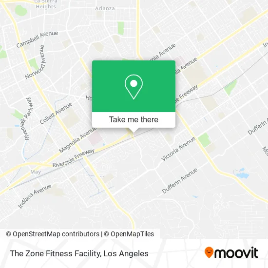 Mapa de The Zone Fitness Facility