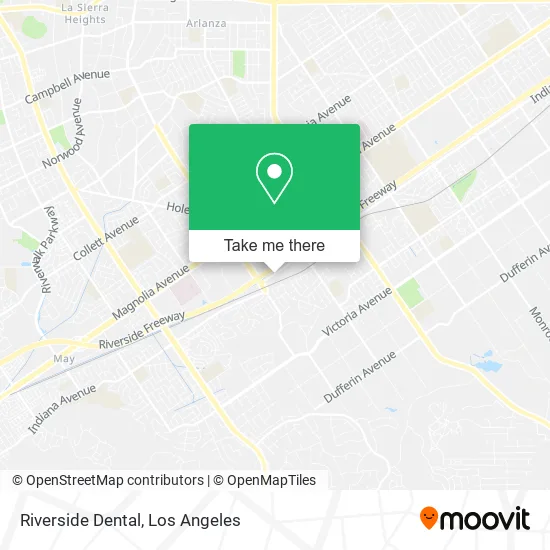 Riverside Dental map