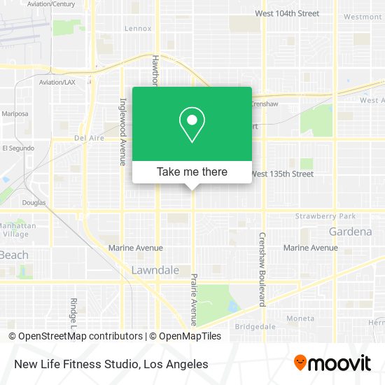 Mapa de New Life Fitness Studio