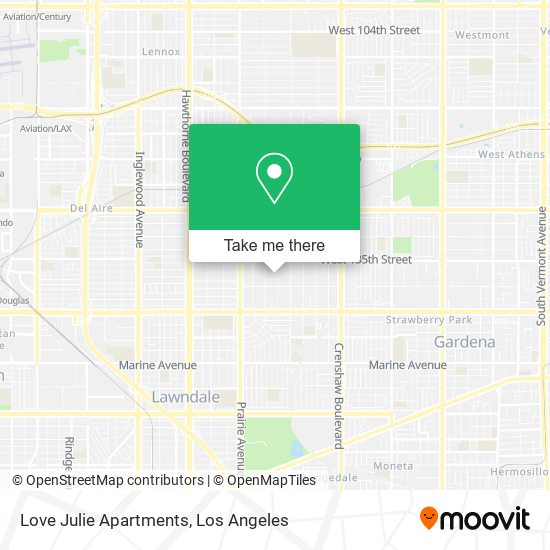 Love Julie Apartments map