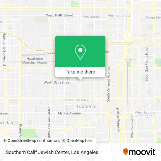 Southern Calif Jewish Center map