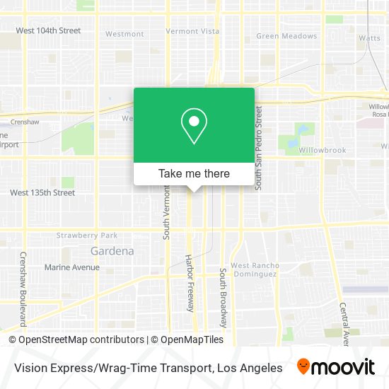 Mapa de Vision Express / Wrag-Time Transport