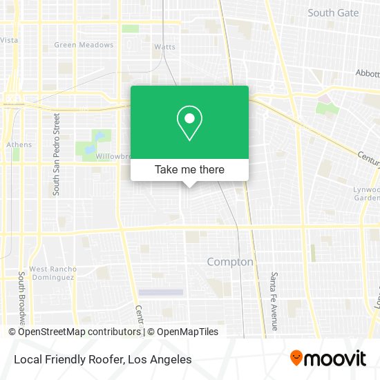 Local Friendly Roofer map
