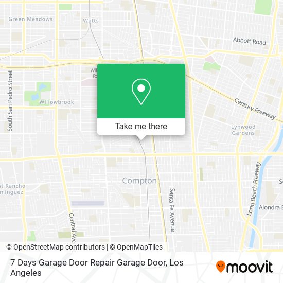 Mapa de 7 Days Garage Door Repair Garage Door