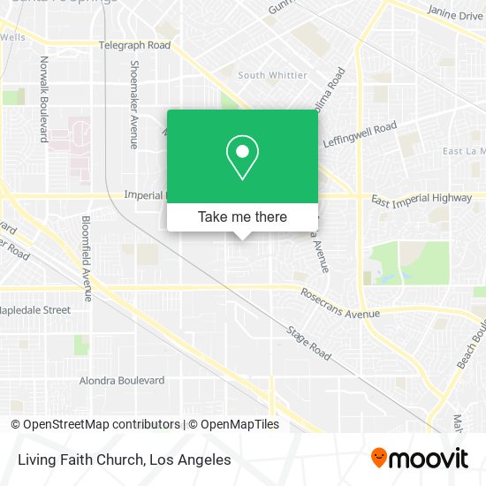 Living Faith Church map