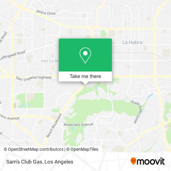 Mapa de Sam's Club Gas