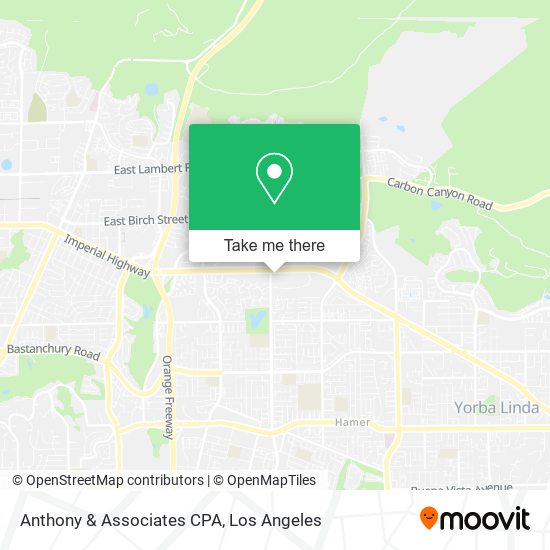 Anthony & Associates CPA map