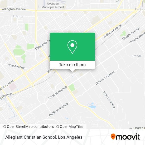 Allegiant Christian School map