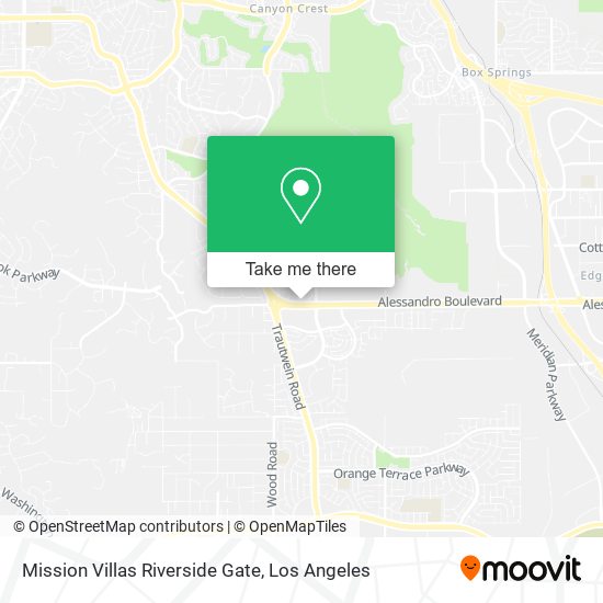 Mission Villas Riverside Gate map