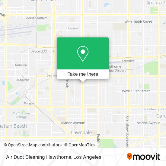 Mapa de Air Duct Cleaning Hawthorne