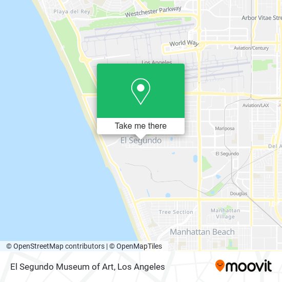 El Segundo Museum of Art map