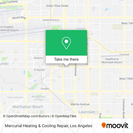 Mapa de Mercurial Heating & Cooling Repair