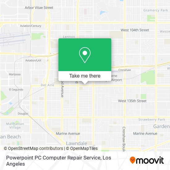 Mapa de Powerpoint PC Computer Repair Service